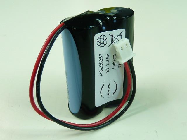 BATTERIE LITHIUM 2X CR17450 2S1P ST1 6V 2.4AH MOLEX_0