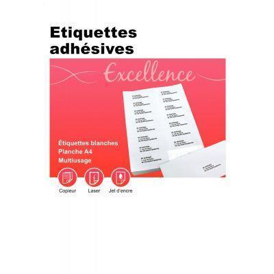 1200 Étiquettes Adhésives Jaunes 70x37mm - Office Star - Pour Impression Laser & Jet D'Encre - Multi-Usages