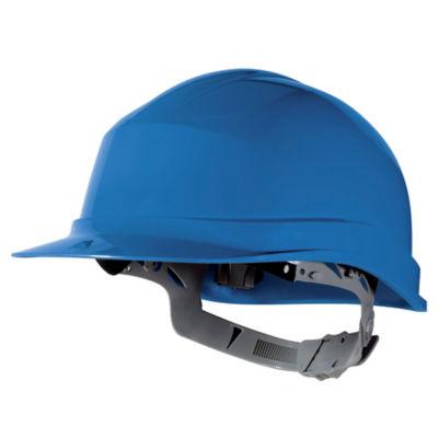 Casque de chantier avec serrage à glissière Delta Plus, bleu_0