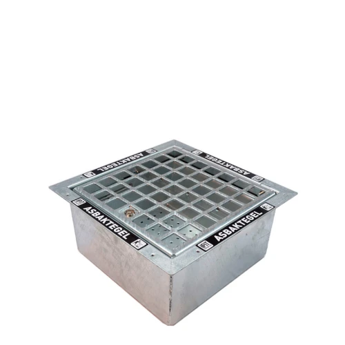 Cendrier Droppit basic - acier galvanisé, résistant à la corrosion, avec grille pour petits déchets_0
