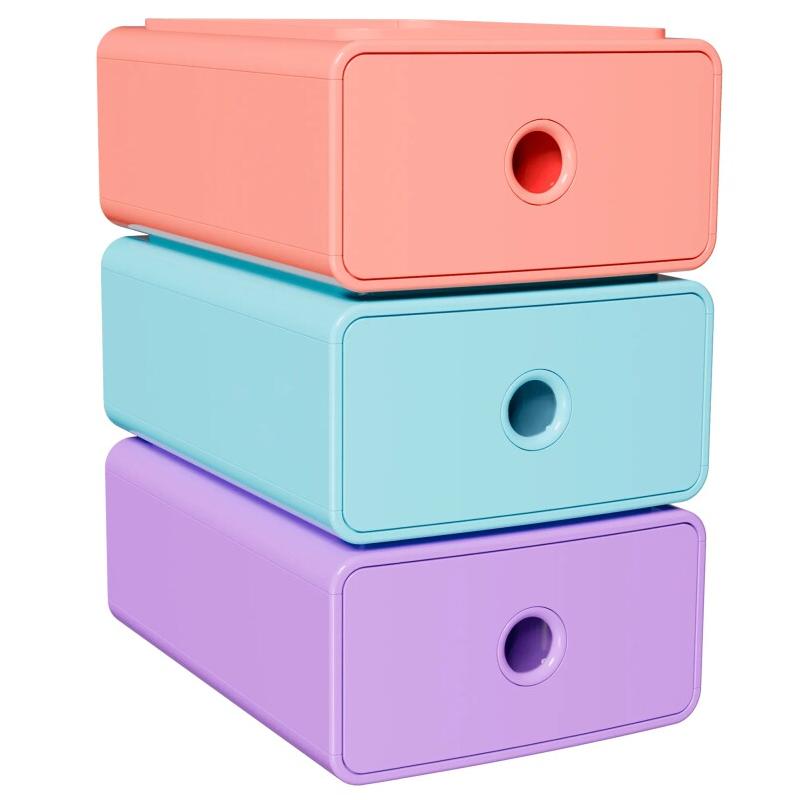 Exacompta Lot de 3 Module TINY-BOX Candy Tidy coloris assortis - 9002493131507_0