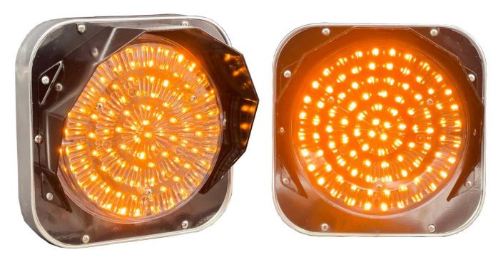 Feu R1 plat orange clignotant D200mm  - 16043X_0
