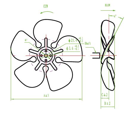 Hélice soufflante pour ventilateur - tfh-s_0