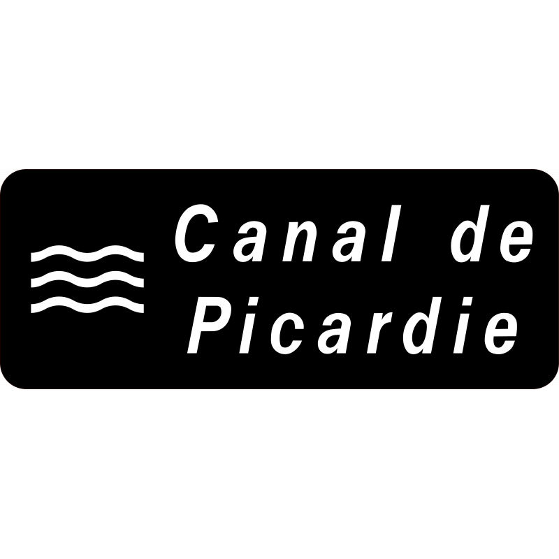 Panneau directionnel  E32b - Localisation d'un cours d'eau_0