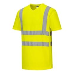 Portwest - Tee-shirt col en V avec empiècements latéraux en maille aérée Orange Taille 4XL - XXXXL 5036108361571_0