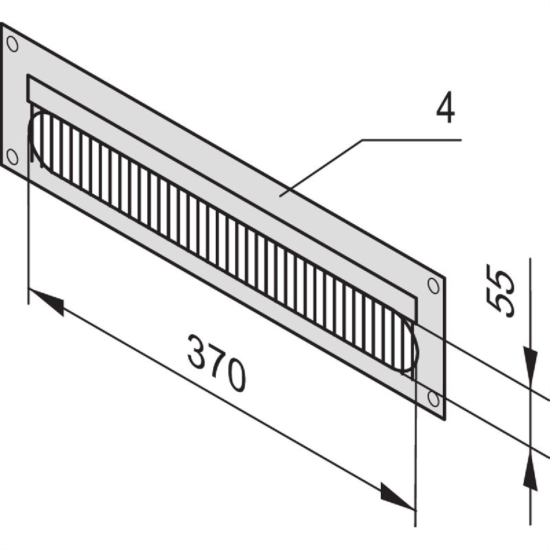 SCHROFF Chemins de câbles pour Novastar et Eurorack, RAL 7021, vissé, 4 U_0
