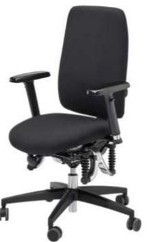 Siège synchrone ergonomique spécial opérateurs écran - BIOSWING 260 Qi - Système d'Assise 3D®_0