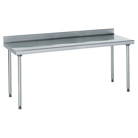 TABLE INOX ADOSSÉE LONGUEUR 2400 MM