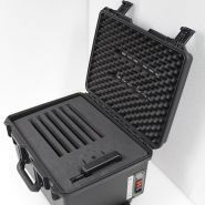 Valise classe mobile - ATESUM - roulettes d'angle, poignée télescopique et access point intégré pour WiFi_0