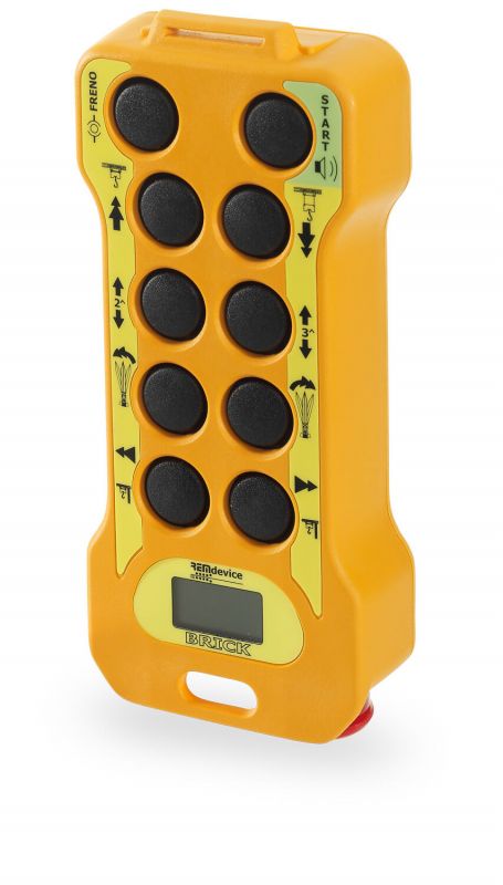 Brick - Télécommande radio industrielle - Remdevice - 418 MHz / 11 canaux - Compacte et robuste avec autonomie 40h_0