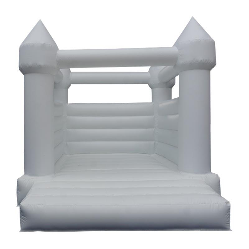 Château gonflable de mariage blanc - Réf. BNC37 - Dimensions 4x3x2,5m - Sécurité norme CE EN 14960_0