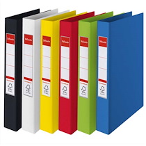 CLASSEUR 4 ANNEAUX VIVIDA EN POLYPROPYLÈNE, DOS 4CM, COLORIS ASSORTIS - LOT DE 10