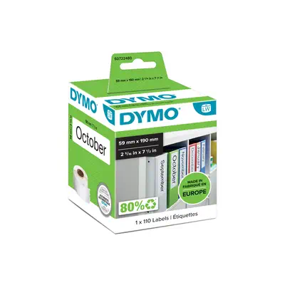 Dymo LW -àÉtiquettes pour classeurs grand format - 59 x 190_0