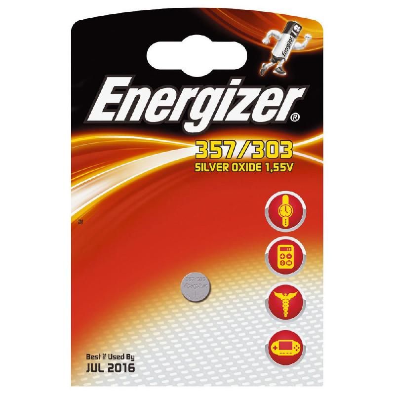 ENERGIZER PILE BOUTON ALCALINE - 357-303 - 1,5V (PRIX UNITAIRE)