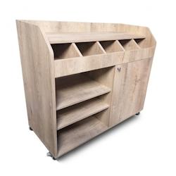 GOLDINOX Desserte de service en bois clair (à monter) - marron Bois massif 3701770815432_0