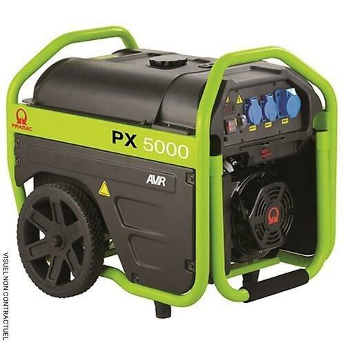 Groupe électrogène monophasé OHV essence PX5000 - 389 cm³ - 4,2 kVA - PRAMAC_0