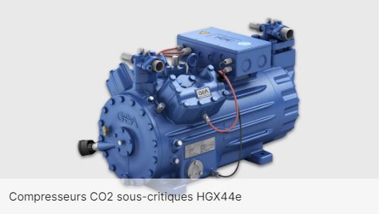 Hgx12e co2 - compresseur frigorifique semi-hermétique - gea - 49,2 m³/h_0