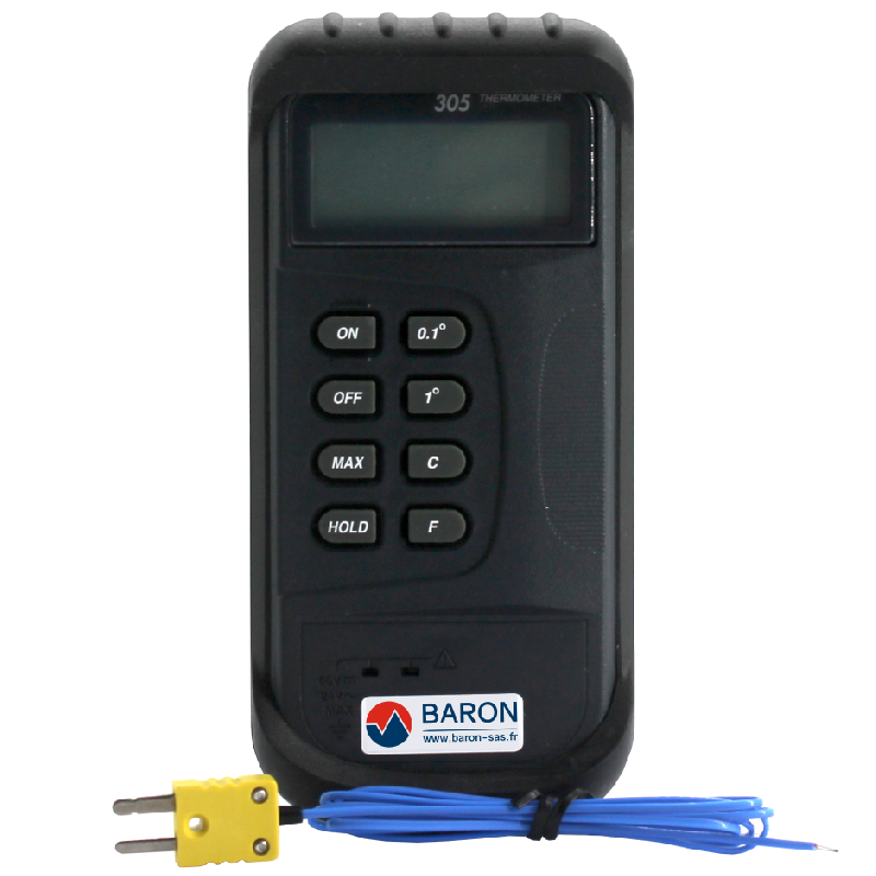 K t305 - thermomètre numérique à entrée thermocouple - baron_0