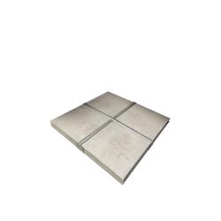 Lot de 8 dalles en béton - SUNTOP - 50x50 cm - gris pierre - épaisseur 4 cm_0