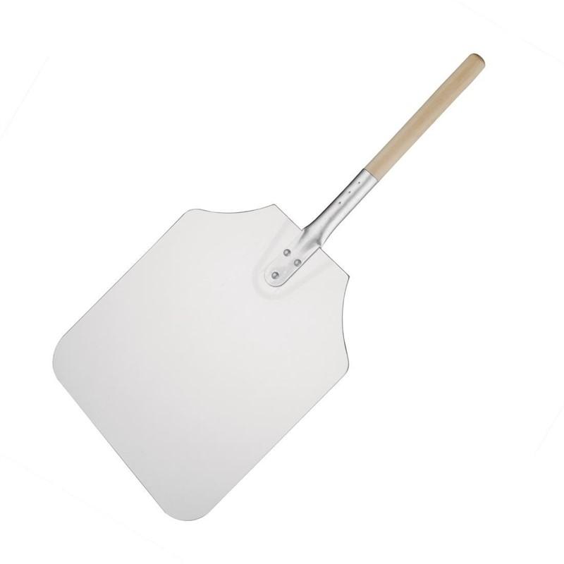 Pelle à pizza aluminium manche en bois 30,5 x 35,5 cm - GE208_0