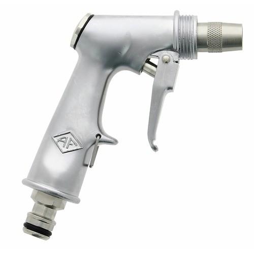 PISTOLET D'ARROSAGE - JET RÉGLABLE - RACCORD RAPIDE - ZAMAK - COLORIS ACIER FAUQUET