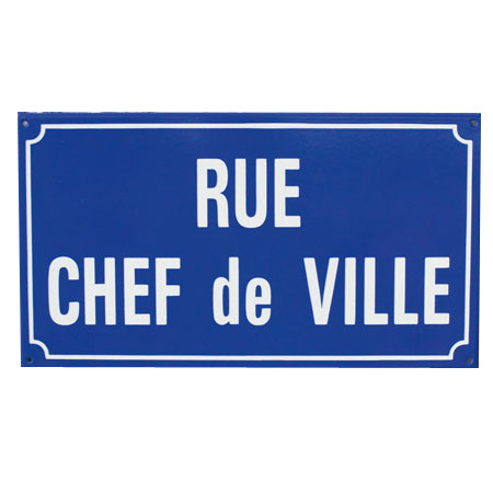 PLAQUE DE RUE TRADITION