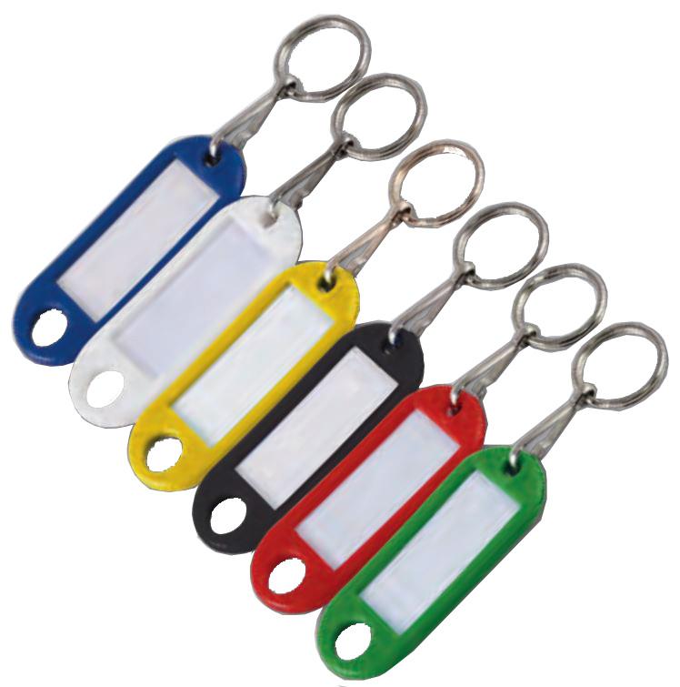 Porte-étiquette blanc avec anneau boîte de 100 - chapuis - 7140/10bl - 863490_0