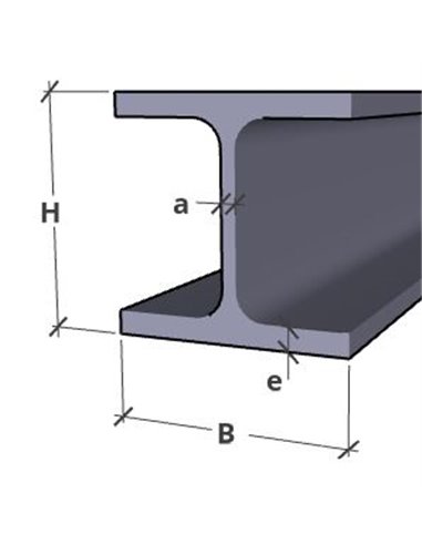 Poutrelle acier HEB selon NF EN 10034 - Hauteur +200 mm - Réf HEB200_1