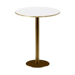Restootab - Mange-debout Ø60cm Rome bistrot blanche - blanc TB-ROMFF2-R60M-BLANC-LAI_0