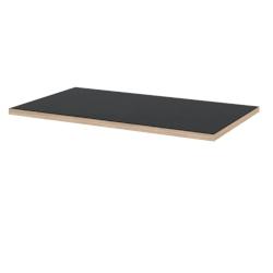 Restootab - Plateau 140x70 noir chants bois - noir Bois manufacturé PL-14070M-NOIR-BOI_0