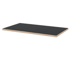 Restootab - Plateau 140x70 noir chants bois - noir Bois manufacturé 3760371515721_0