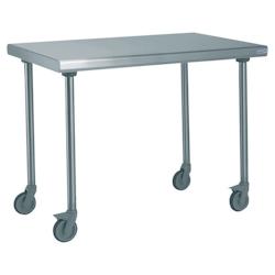 Tournus Equipement Table inox centrale sur roues longueur 1400 mm Tournus - 414923 - plastique 414923_0