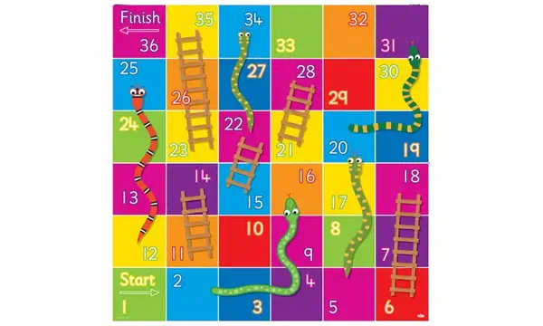 TTS BeeBot / Bluebot Tapis Jeu Snakes and Ladders_0