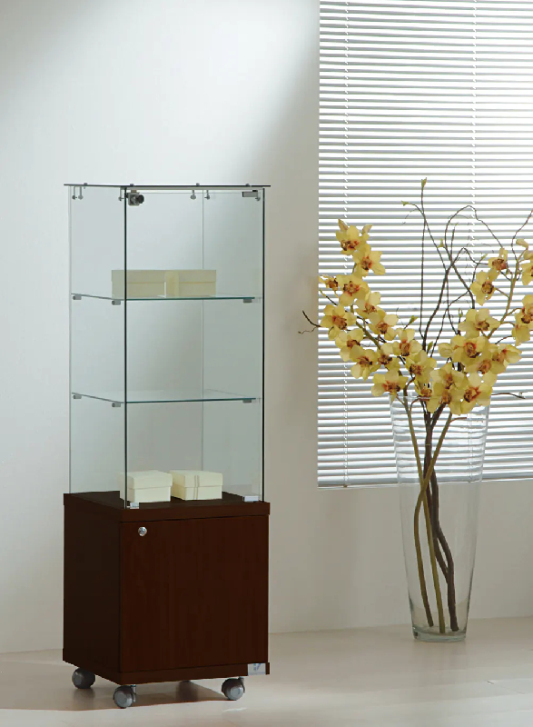 Vitrine desserte meuble rangement 4/14mva - gris_0