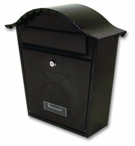 STERLING MB01BK - Boîte aux lettres traditionnelle noir - Acier galvanisé poudré, étanche et anti-corrosion_0