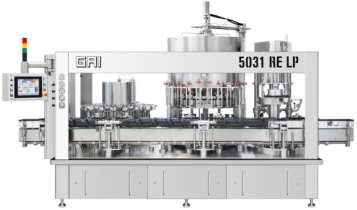 5031 RE LP - Matériels d'embouteillage alimentaires - GAI France - Rinçage, tirage et bouchage jusqu’à 6 000 bouteilles/heure_0