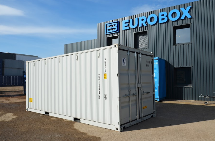 Container maritime 20 pieds - Double portes - Eurobox_0