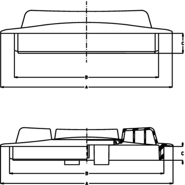 COUVERCLE D.350 2 LABYRINTHES MANTA 355