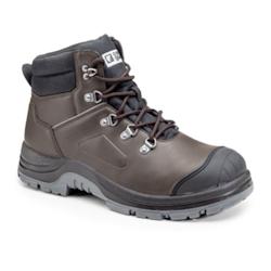 Coverguard - Chaussures de sécurité montantes en croute de cuir marron FLINT S3 Marron Taille 38 - 38 marron matière synthétique 5450564044555_0