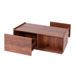 Décoshop26 - Table basse table de salon table d'appoint avec tiroir 110x50x40 cm MDF aspect noyer 04_0008431 - 3000262560820_0