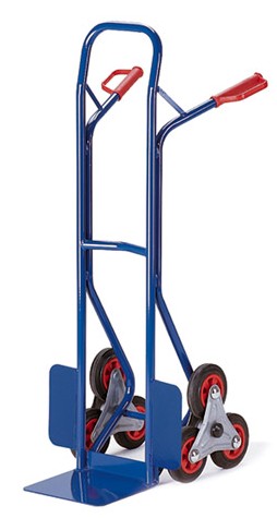 Diable pour escalier - entièrement soudé - charge 150kg - roues en étoile - garantie 10 ans - RAL 5010_0
