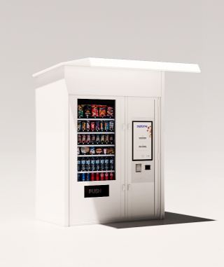 Distributeur automatique extérieur connecté avec ascenseur - idéal pour zones à fort passage - Digitizme_0