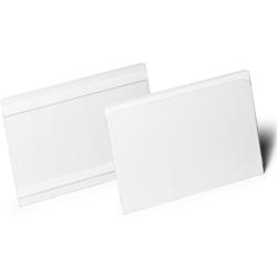 Durable Pochette d'étiquettes A5 paysage HardCover autocollante transparente UE=10 pièces - 118319_0