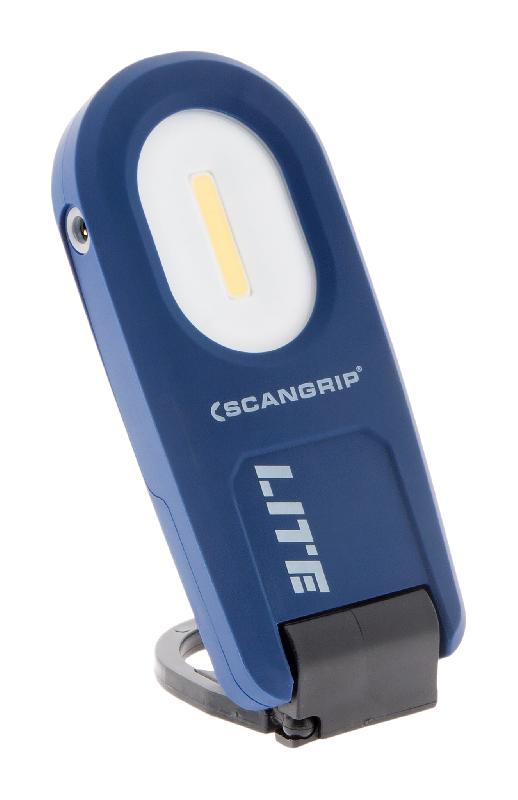 Lampe de travail LED rechargeable ultralégère 250 lumens - SCANGRIP - gradateur continu et système SMART CLIP 4-en-1_0