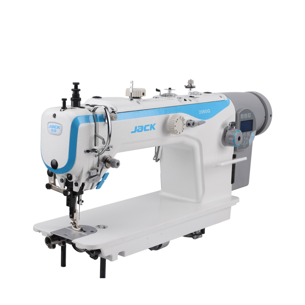 Machine à coudre industrielle pour le cuir et les tissus d'ameublement épais - Machine à point noué triple entrainement - JACK JK2060GHC-4Q_0