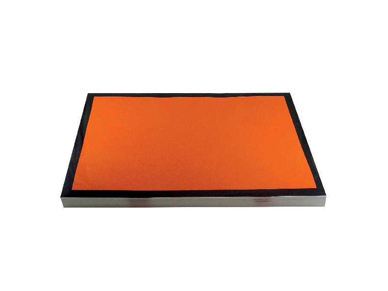 Panneau orange 30×40 cm sans numéro vinyle retroreflechissant - 46433_0