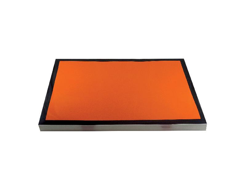 Panneau orange 30×40 cm sans numéro - vinyle rétroréfléchissant - référence 46433_0