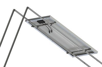 Support nautisme spécial portique pour panneau solaire 150W - fixation universelle en inox 316L_0
