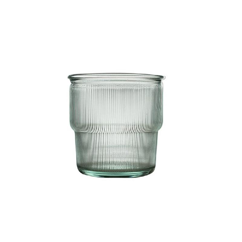 Verre striés 30 cl empilable x6 -  Multicolore Rond Verre Vidrios San Miguel 90x90 cm - multicolore verre 8435456447086_0