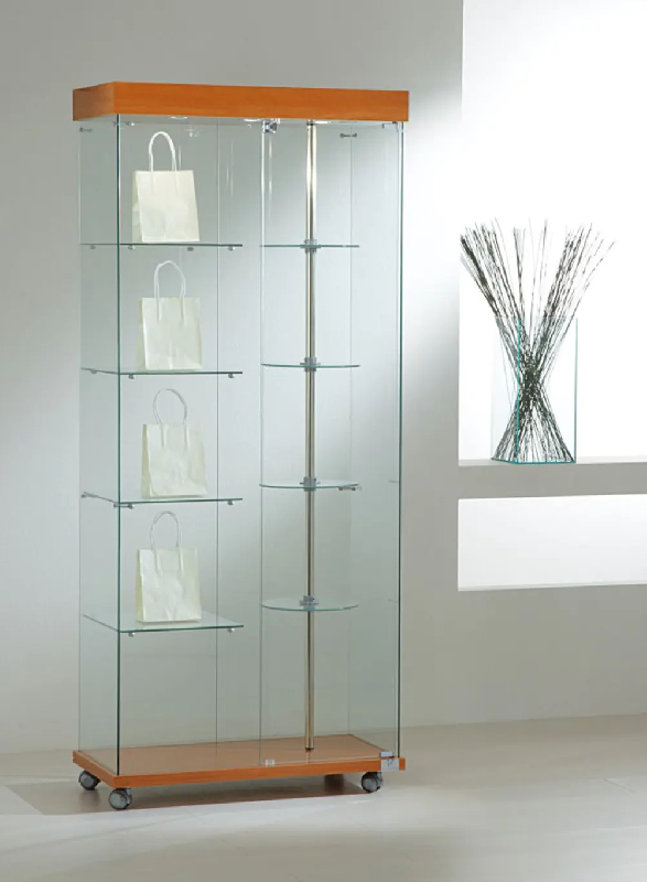 Vitrine animée avec un mat tournant 8/18gva - cerisier_0